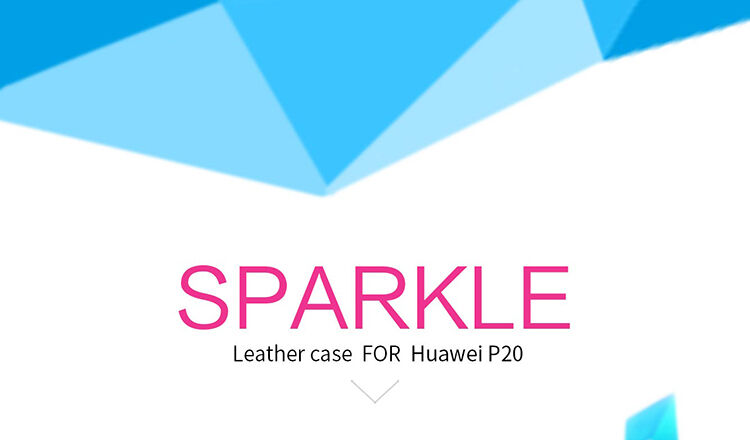 Nillkin Sparkle pokrowiec flip do Huawei P20 - złoty