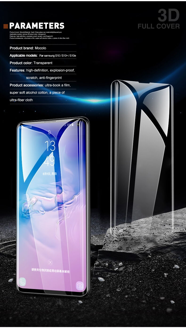 Mocolo Szkło hartowane 3D do Samsung Galaxy S10 Plus - przezroczyste