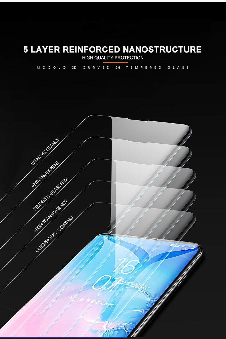 Mocolo Szkło hartowane 3D do Samsung Galaxy S10 Plus - przezroczyste