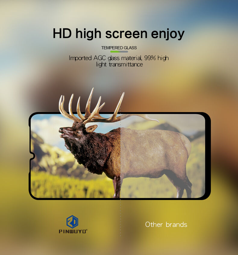Pinwuyo Szkło hartowane 3D do Xiaomi Mi 9 - czarne