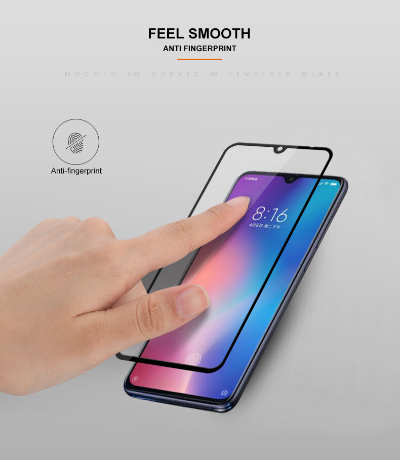 Mocolo Szkło hartowane 3D do Xiaomi Mi 9 - czarne