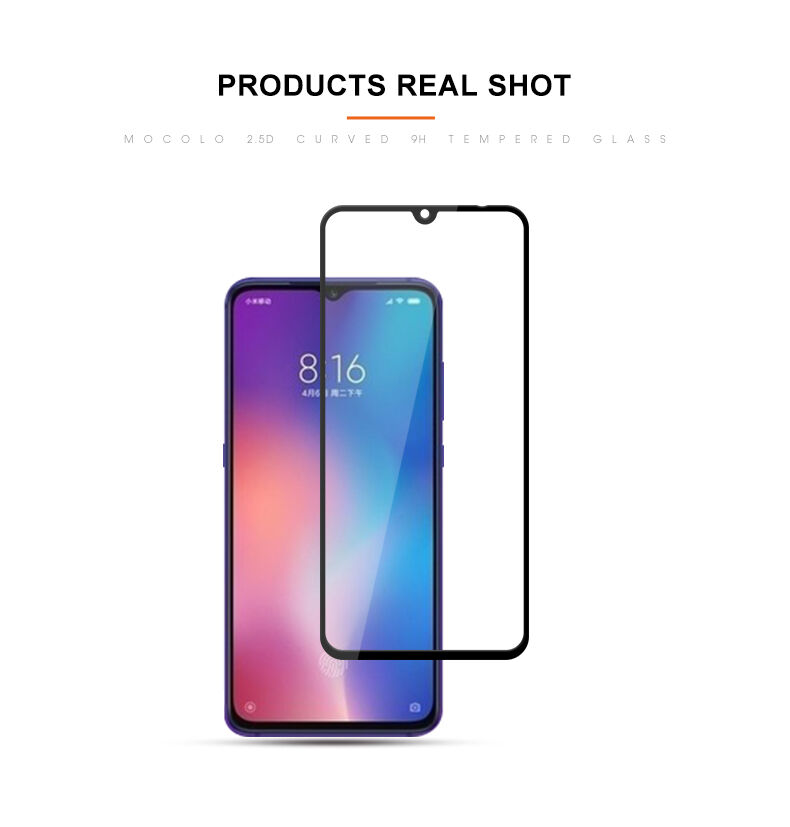 Mocolo Szkło hartowane 3D do Xiaomi Mi 9 - czarne Mocolo Szkło hartowane 3D do Xiaomi Mi 9 - czarne