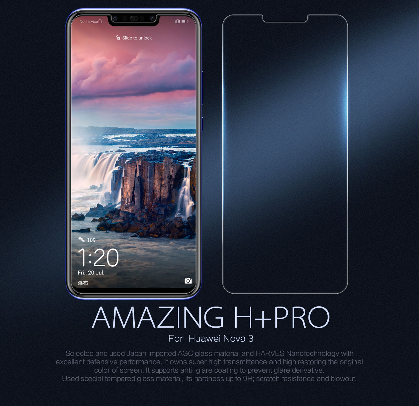 Nillkin Szkło hartowane 2,5D do Huawei Nova 3 - przezroczyste