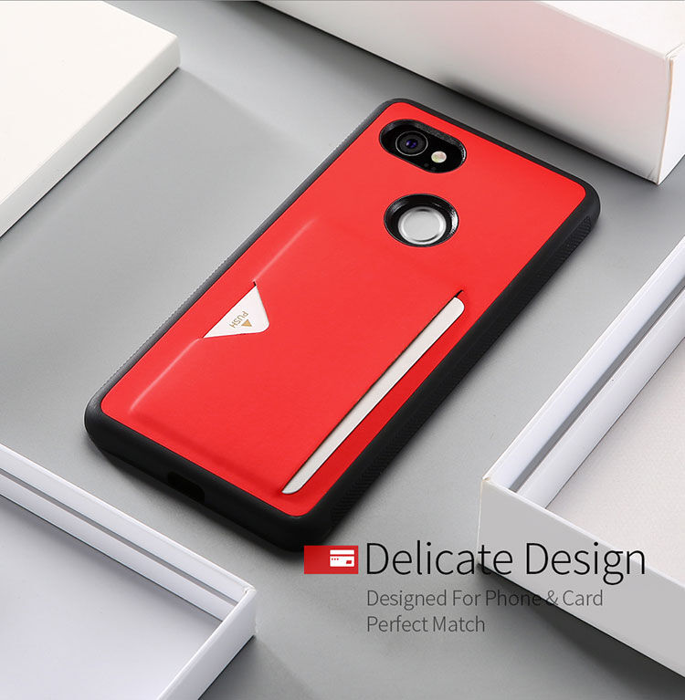 Dux Ducis Pocard etui skórzane do Google Pixel 2XL - czerwone