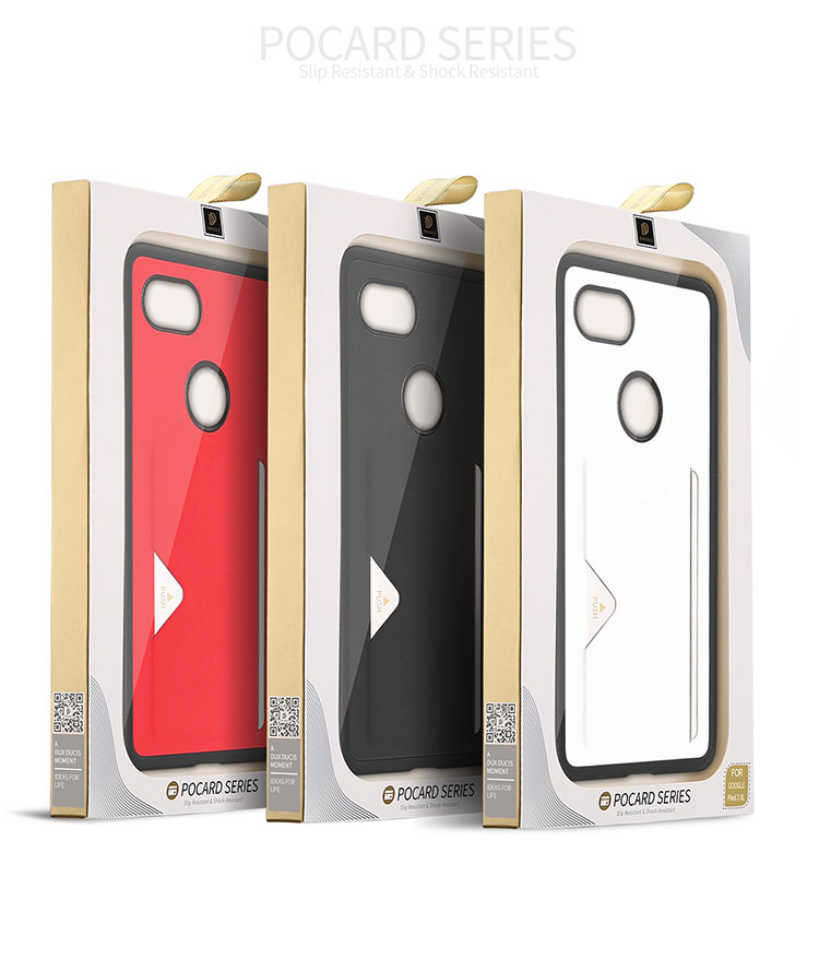 Dux Ducis Pocard etui skórzane do Google Pixel 2XL - czerwone