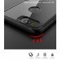 Ipaky przezroczyste etui odporne na wstrząsy z ramką do Google Pixel 2 - czerwone