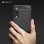 Etui plastikowe z teksturą szlifowaną do Xiaomi Mi 9 - ciemnoniebieskie