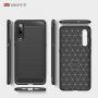 Etui plastikowe z teksturą szlifowaną do Xiaomi Mi 9 - czerwone
