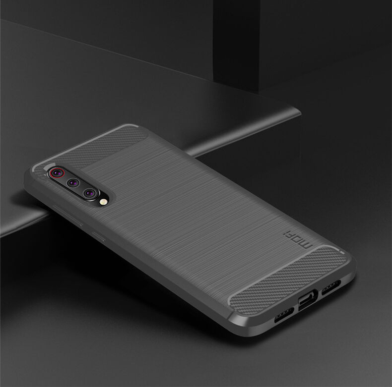 Mofi etui ze szlifowaną teksturą do Xiaomi Mi 9 - ciemnoniebieskie