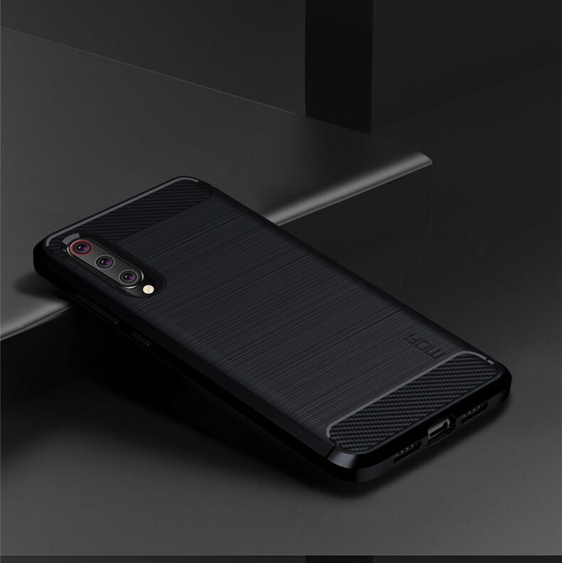 Mofi etui ze szlifowaną teksturą do Xiaomi Mi 9 - czerwone