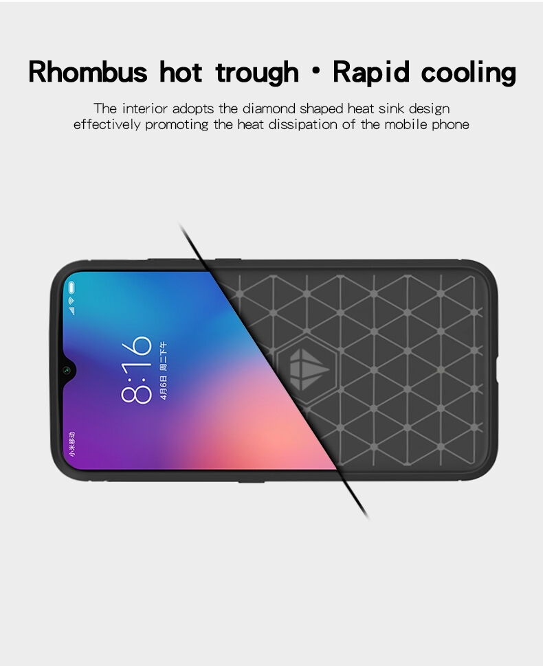 Mofi etui ze szlifowaną teksturą do Xiaomi Mi 9 - czarne