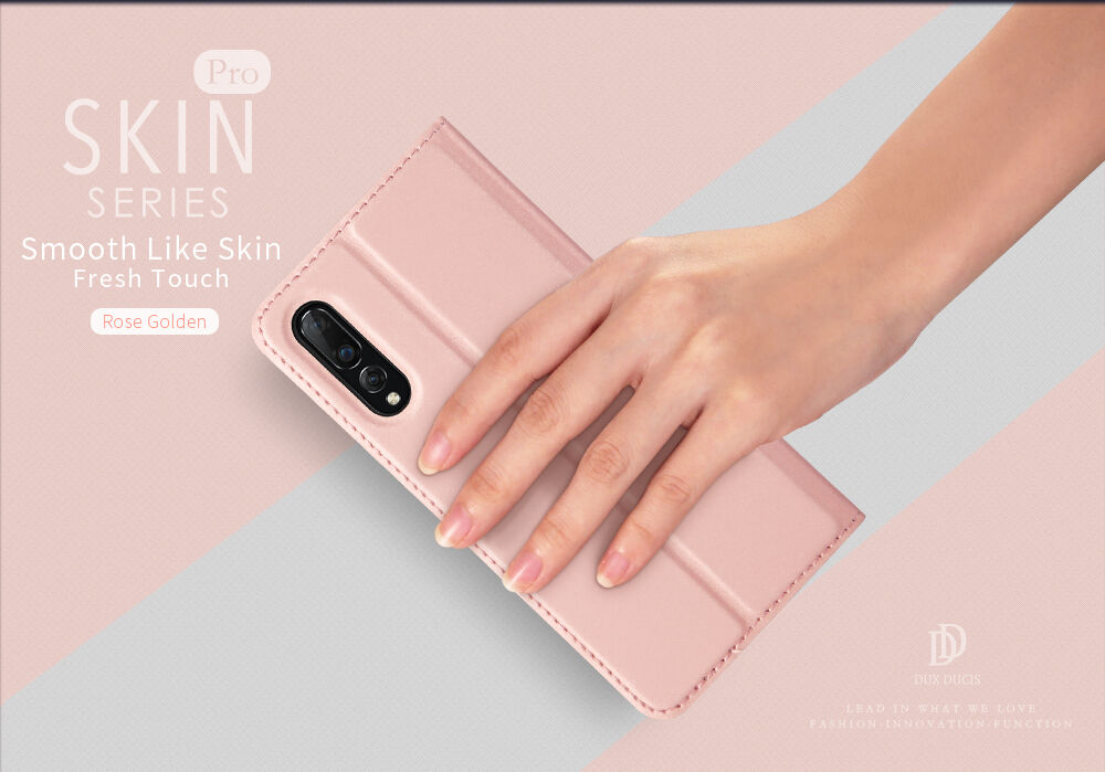 Dux Ducis Skin Pro pokrowiec skórzany do Xiaomi Mi 9 - ciemnoniebieski