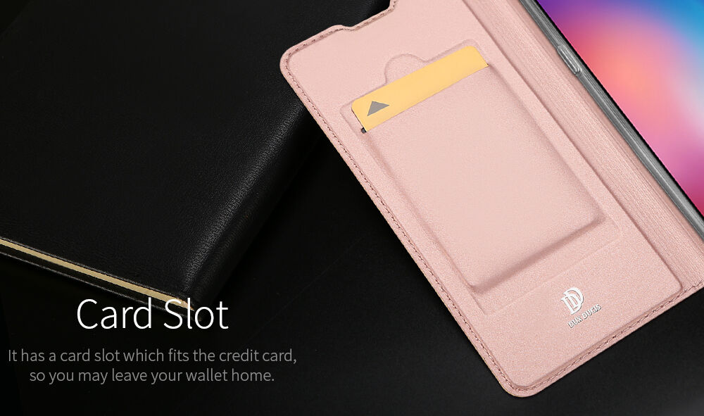 Dux Ducis Skin Pro pokrowiec skórzany do Xiaomi Mi 9 - czarny