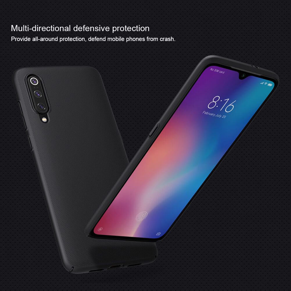 Nillkin etui z twardego plastiku ze żłobieniem do Xiaomi Mi 9 - czerwone