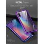 Etui z ramką metalową i szkłem hartowanym do Xiaomi Mi 9 - czarne