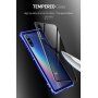 Etui z ramką metalową i szkłem hartowanym do Xiaomi Mi 9 - niebieskie