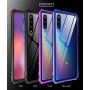 Etui z ramką metalową i szkłem hartowanym do Xiaomi Mi 9 - niebieskie