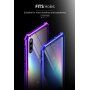 Etui z ramką metalową i szkłem hartowanym do Xiaomi Mi 9 - niebieskie