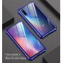 Etui z ramką metalową i szkłem hartowanym do Xiaomi Mi 9 - niebieskie