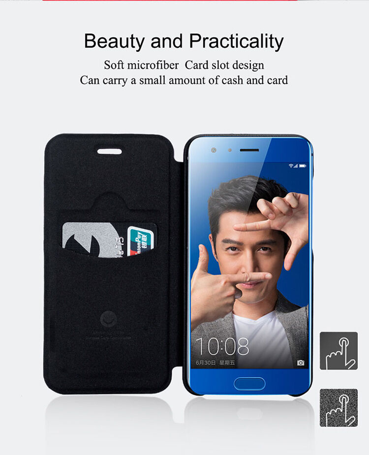 Lenuo pokrowiec flip do Honor 9 - czerwony