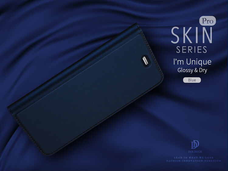 Dux Ducis Skin Pro pokrowiec flip do Huawei P10 Lite - ciemnoniebieski