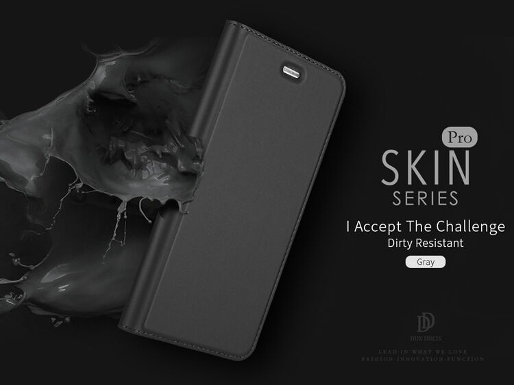 Dux Ducis Skin Pro pokrowiec flip do Huawei P10 Lite - ciemnoniebieski