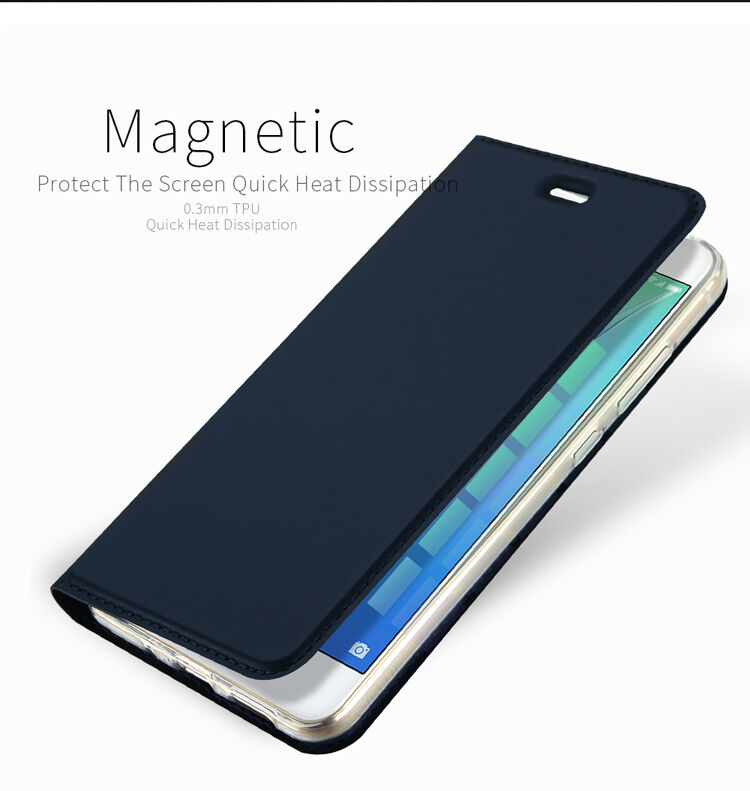 Dux Ducis Skin Pro pokrowiec flip do Huawei P10 Lite - ciemnoniebieski