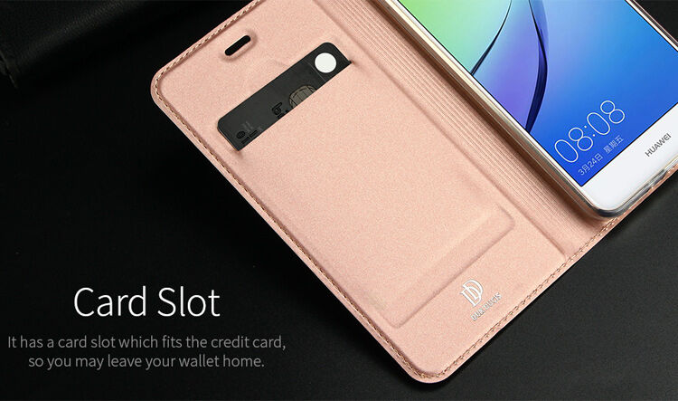 Dux Ducis Skin Pro pokrowiec flip do Huawei P10 Lite - ciemnoniebieski
