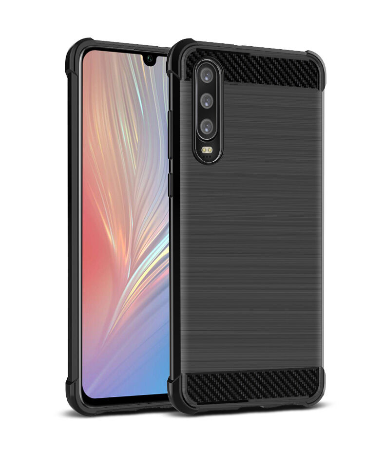 Imak Vega etui plastikowe z teksturą szlifowaną do Huawei P30 - czarne