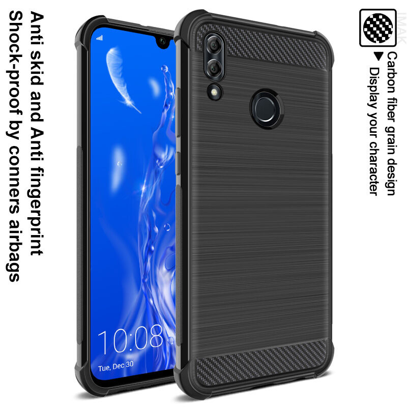 Imak Vega etui z teksturą szlifowaną do Huawei P Smart (2019) / Honor 10 Lite - czarne