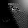 Etui plastikowe z teksturą karbonu do Honor 10 Lite / Huawei P Smart (2019) - ciemnoniebieskie