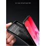 Etui plastikowe z teksturą karbonu do Honor 10 Lite / Huawei P Smart (2019) - ciemnoniebieskie