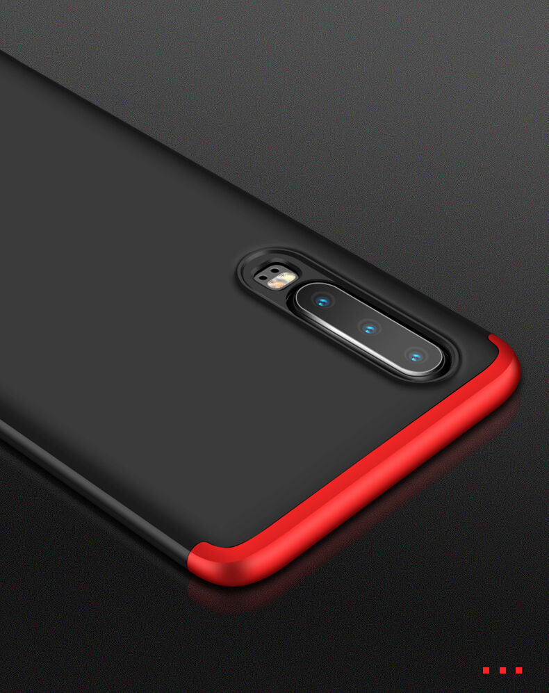 GKK składane etui z twardego plastiku do Huawei P30 - czerwone