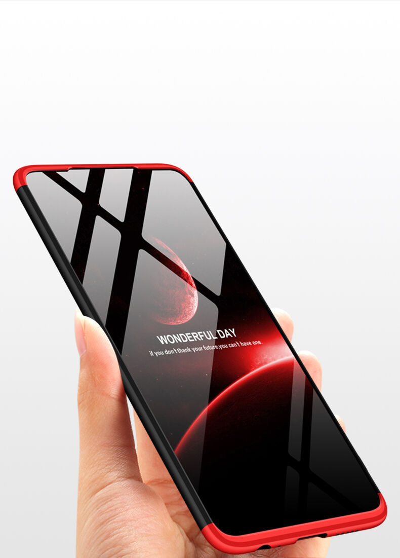 GKK składane etui z twardego plastiku do Huawei P30 - złoto-czarne