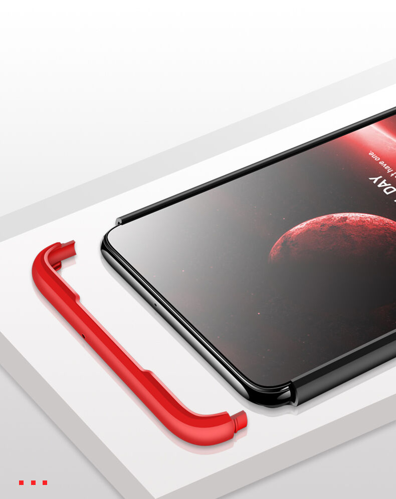 GKK składane etui z twardego plastiku do Huawei P30 - złoto-czarne