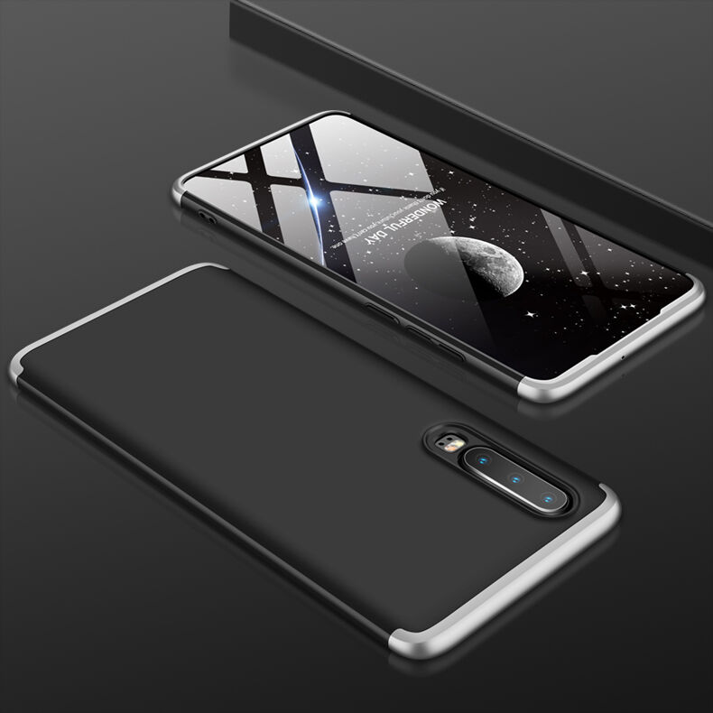 GKK składane etui z twardego plastiku do Huawei P30 - czarne