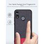 Etui z teksturą tkaniny do Huawei P Smart (2019) / Honor 10 Lite - czarne