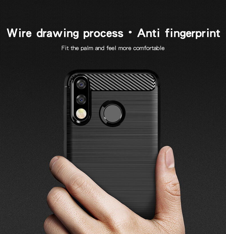 Mofi etui ze szlifowaną teksturą do Huawei P30 Lite - czarne