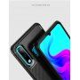 Etui plastikowe z teksturą karbonu do Huawei P30 Lite - czarne