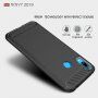 Etui plastikowe z teksturą szlifowaną do Huawei Y7 (2019) - czarne