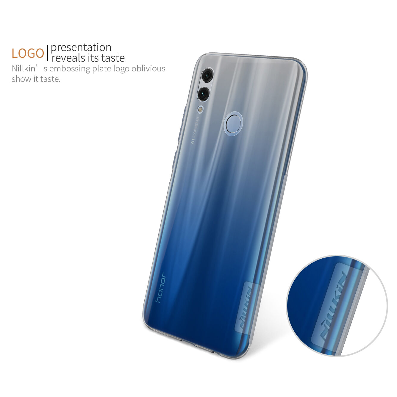 Nillkin Nature etui plastikowe do Honor 10 Lite - przezroczyste