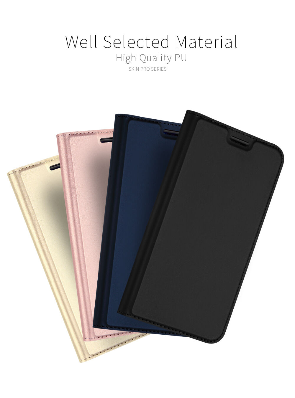 Dux Ducis Skin Pro pokrowiec flip do Huawei P30 Pro - złoty