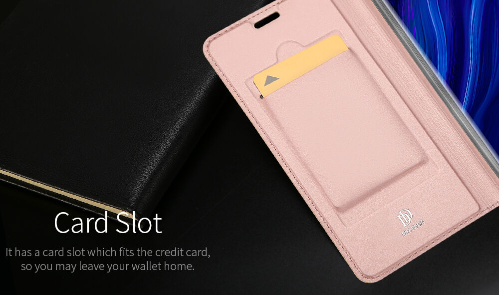 Dux Ducis Skin Pro pokrowiec flip do Huawei P30 Pro - różowo-złoty