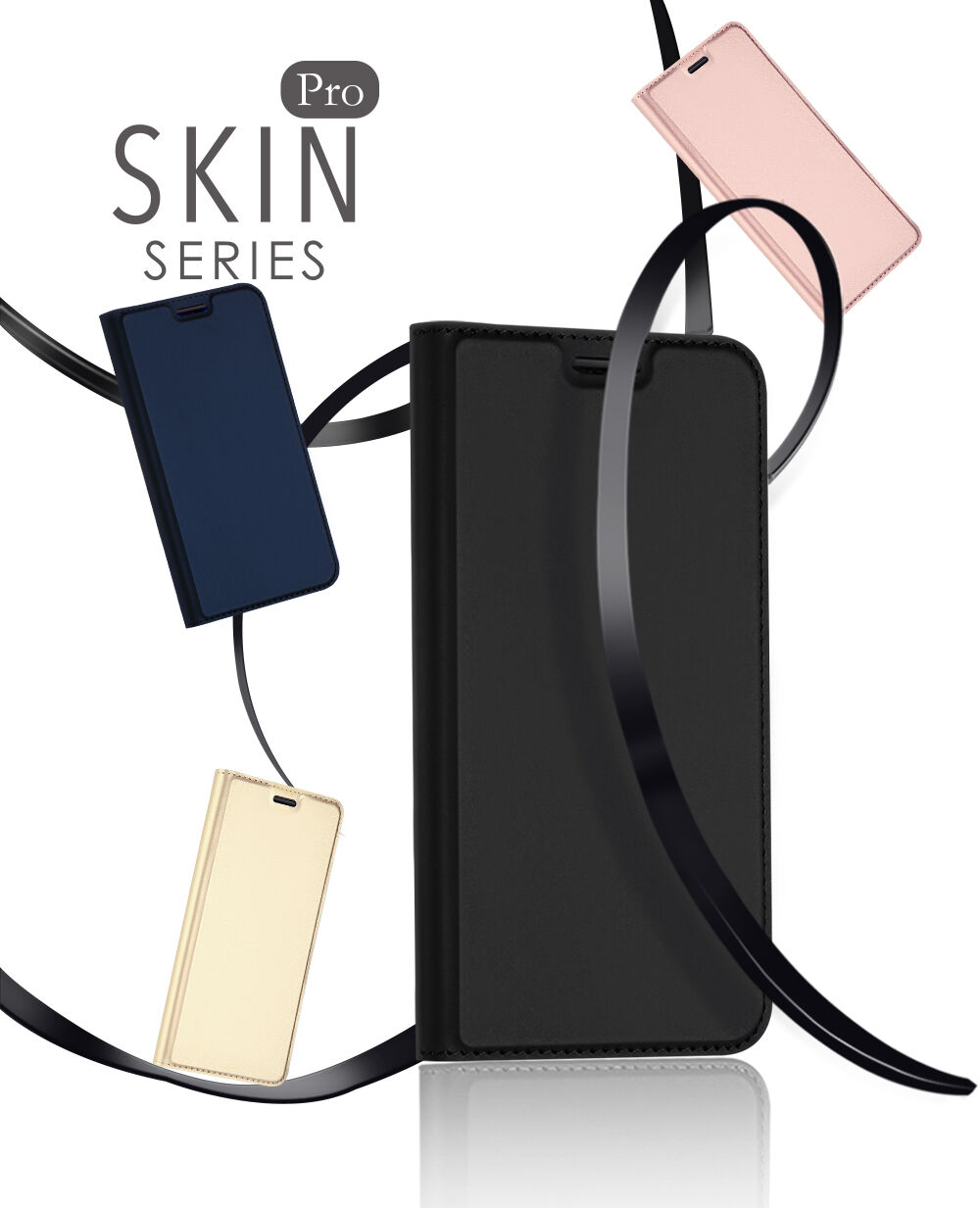 Dux Ducis Skin Pro pokrowiec flip do Huawei P30 Pro - czarny