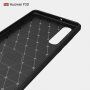 Etui plastikowe z teksturą szlifowaną do Huawei P30 - ciemnoniebieskie