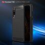 Etui plastikowe z teksturą szlifowaną do Huawei P30 - czerwone