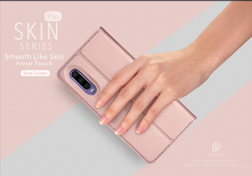 Dux Ducis Skin Pro pokrowiec flip do Huawei P30 - ciemnoniebieski