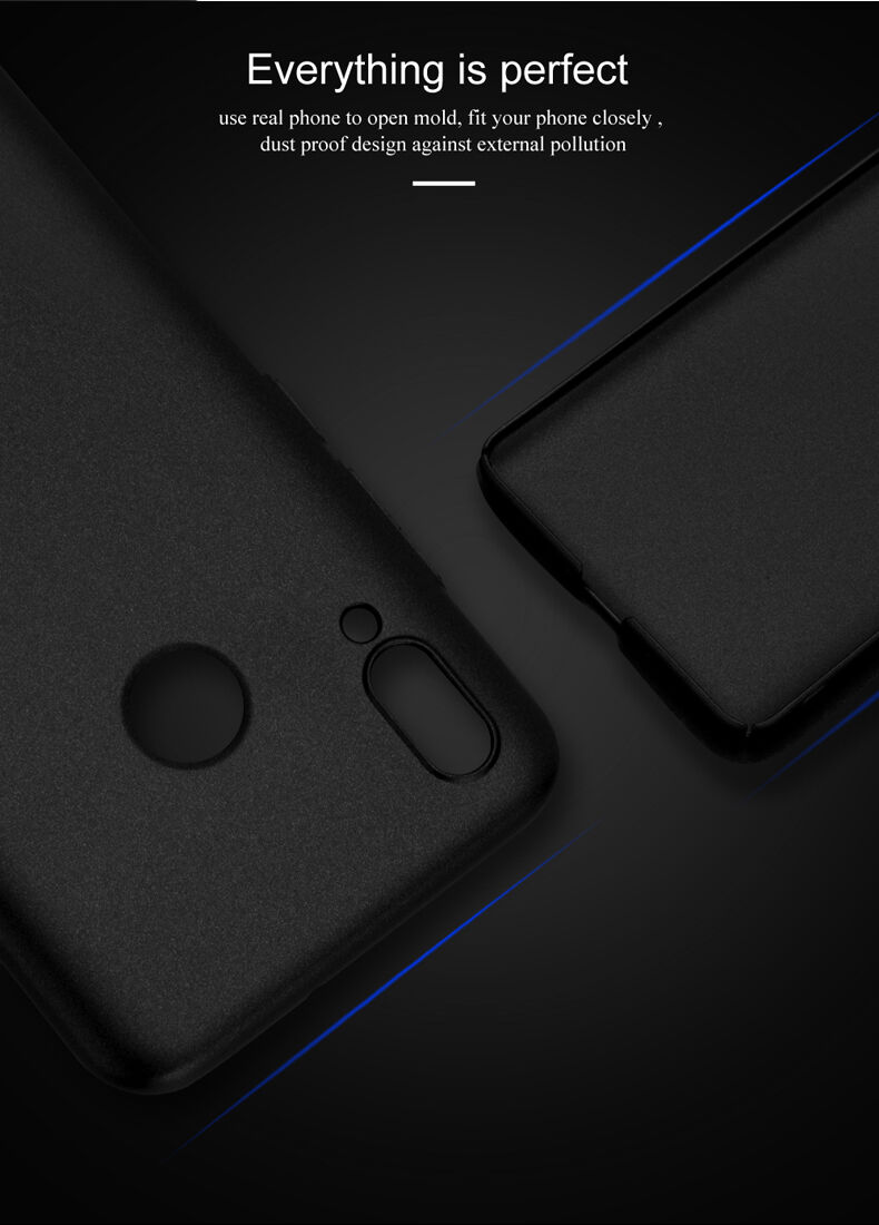 Lenuo Leshield etui plastikowe do Honor 10 Lite / Huawei P Smart (2019) - ciemnoniebieskie