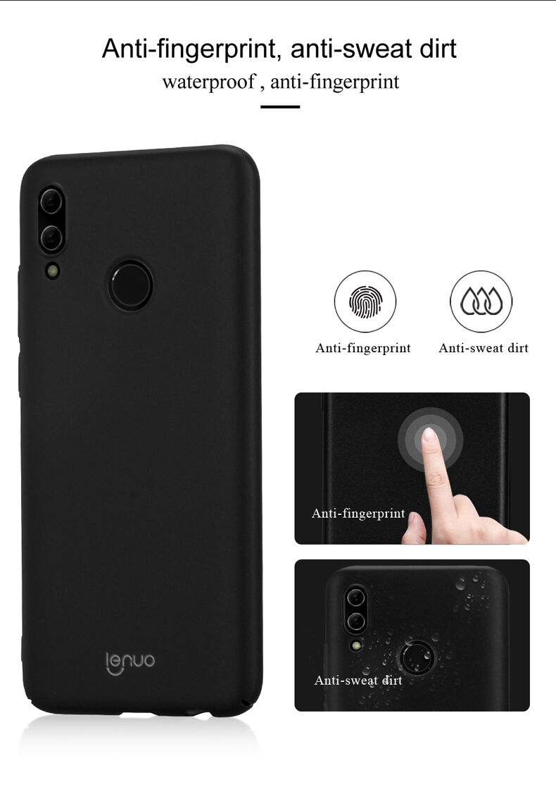Lenuo Leshield etui plastikowe do Honor 10 Lite / Huawei P Smart (2019) - ciemnoniebieskie