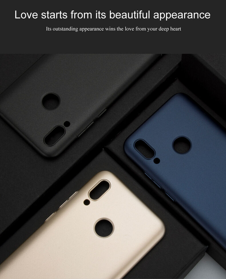Lenuo Leshield etui plastikowe do Honor 10 Lite / Huawei P Smart (2019) - ciemnoniebieskie